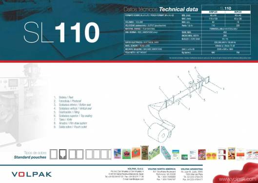 VOLPAK  SL-110. Envasadora de envase flexible 2