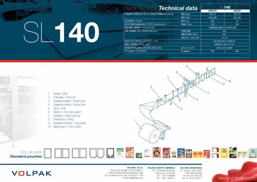 VOLPAK SL-140. Envasadora de envase flexible 2