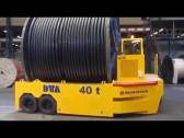 Cable coils transporter diesel self-propelled trailer